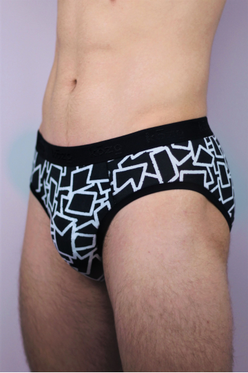 Muške gaće Slip premium - print Squares