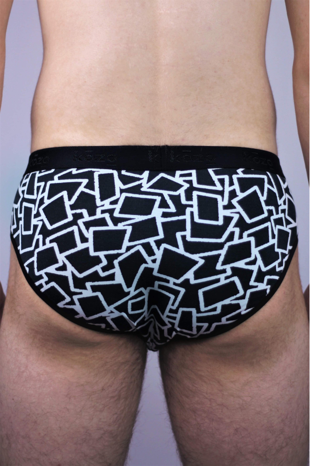 Muške gaće Slip premium - print Squares