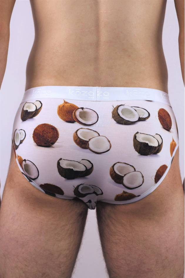 Muške gaće Slip premium - print Kokos