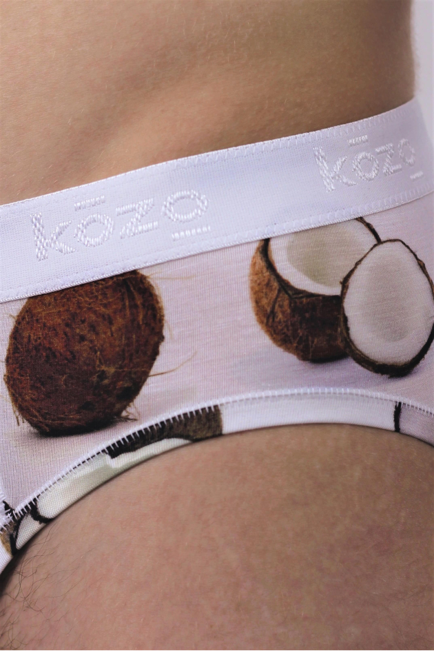 Muške gaće Slip premium - print Kokos