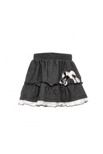 Denim suknja - Black Roses